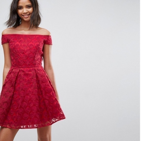 Hell Bunny Limited Edition Paris Lace Off the Shoulder Dress, New with Tags - Picture 2 of 7